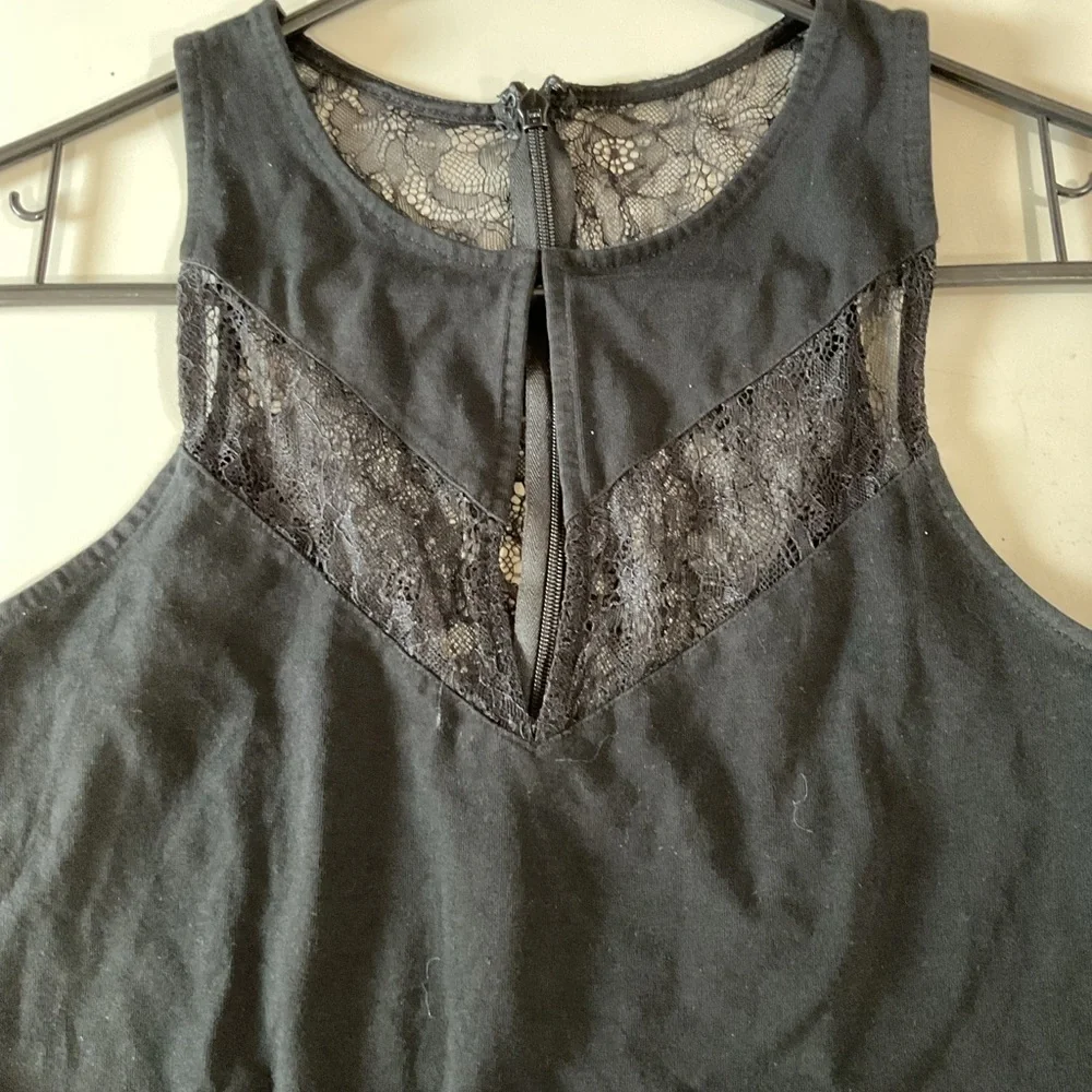 Express Elegant Black Lace Top
